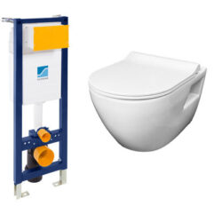 Wc-paketti Kapea Elega istuimella ja soft close kannella